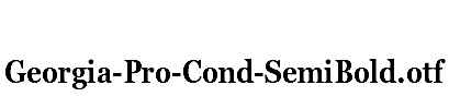 Georgia-Pro-Cond-SemiBold