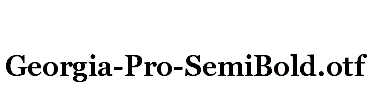 Georgia-Pro-SemiBold