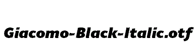 Giacomo-Black-Italic