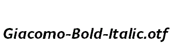 Giacomo-Bold-Italic