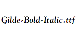 Gilde-Bold-Italic