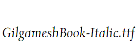 GilgameshBook-Italic