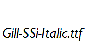 Gill-SSi-Italic