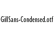 GillSans-Condensed