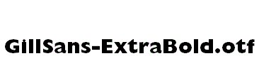 GillSans-ExtraBold