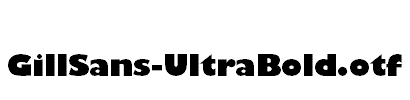 GillSans-UltraBold