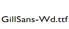 GillSans-Wd