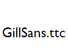 GillSans