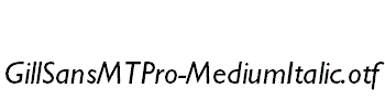 GillSansMTPro-MediumItalic