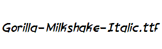 Gorilla-Milkshake-Italic