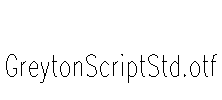 GreytonScriptStd