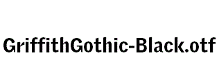 GriffithGothic-Black