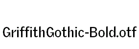 GriffithGothic-Bold