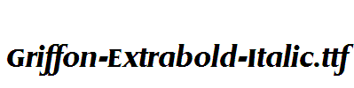 Griffon-Extrabold-Italic