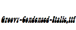 Groovy-Condensed-Italic