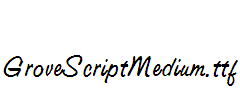 GroveScriptMedium