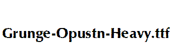 Grunge-Opustn-Heavy