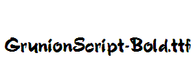 GrunionScript-Bold