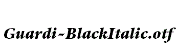 Guardi-BlackItalic