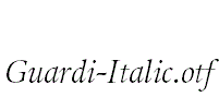 Guardi-Italic