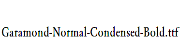 Garamond-Normal-Condensed-Bold