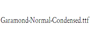 Garamond-Normal-Condensed