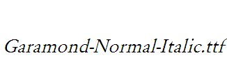 Garamond-Normal-Italic