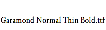 Garamond-Normal-Thin-Bold