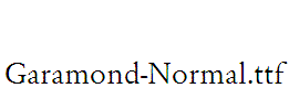 Garamond-Normal