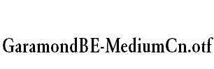 GaramondBE-MediumCn