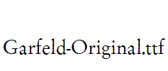 Garfeld-Original