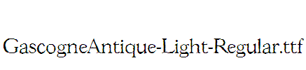 GascogneAntique-Light-Regular