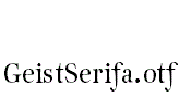 GeistSerifa