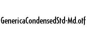 GenericaCondensedStd-Md