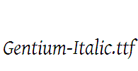 Gentium-Italic