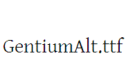 GentiumAlt