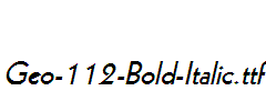 Geo-112-Bold-Italic