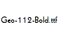 Geo-112-Bold