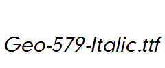 Geo-579-Italic