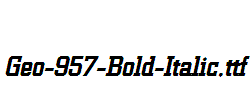 Geo-957-Bold-Italic