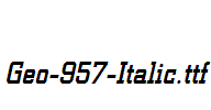 Geo-957-Italic