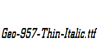 Geo-957-Thin-Italic