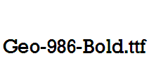 Geo-986-Bold