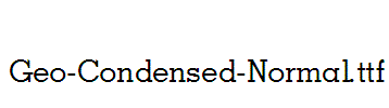 Geo-Condensed-Normal