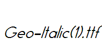 Geo-Italic(1)