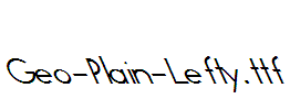 Geo-Plain-Lefty