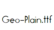 Geo-Plain