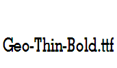 Geo-Thin-Bold