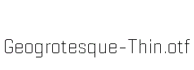 Geogrotesque-Thin