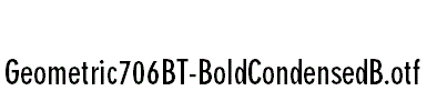 Geometric706BT-BoldCondensedB